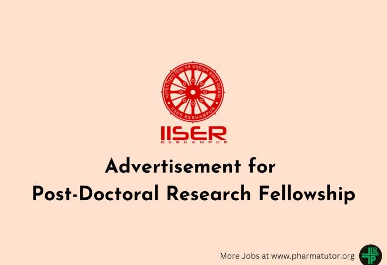 Advertisement for Post-Doctoral Research Fellowship at IISER
