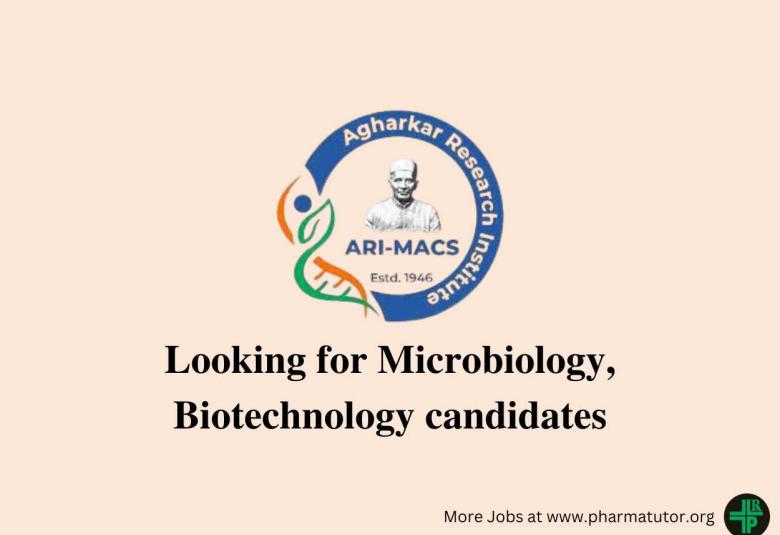Agharkar Research Institute looking for Microbiology, Biotechnology candidates