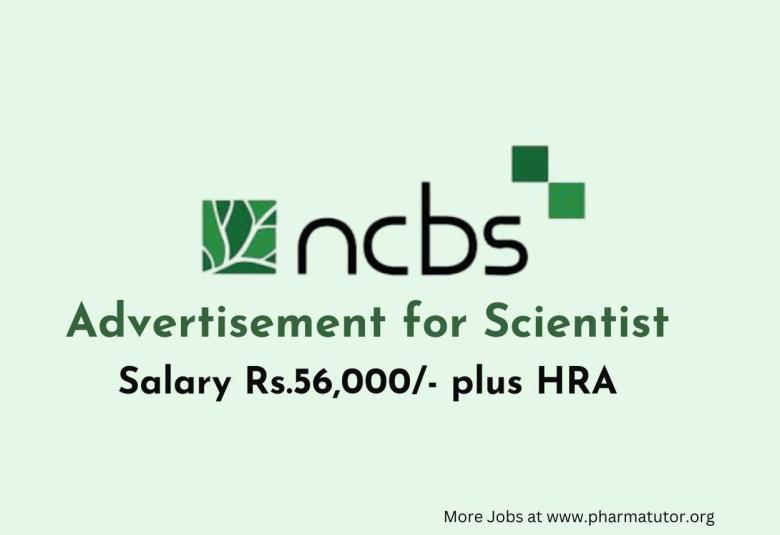 Applications are invited for Scientist at NCBS