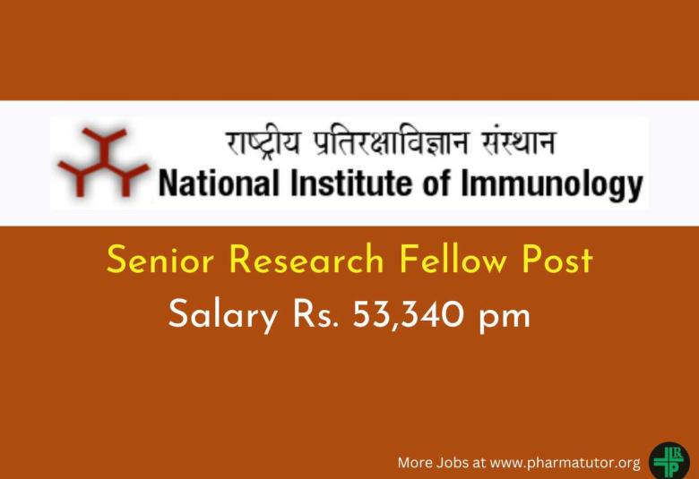 Applications are invited for SRF at National Institute of Immunology
