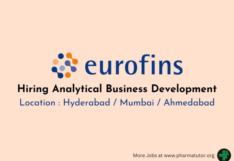 Eurofins Scientific Hiring Analytical Business Development