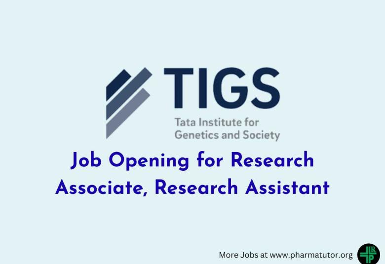 Job Opening for Research Associate, Research Assistant at TIGS