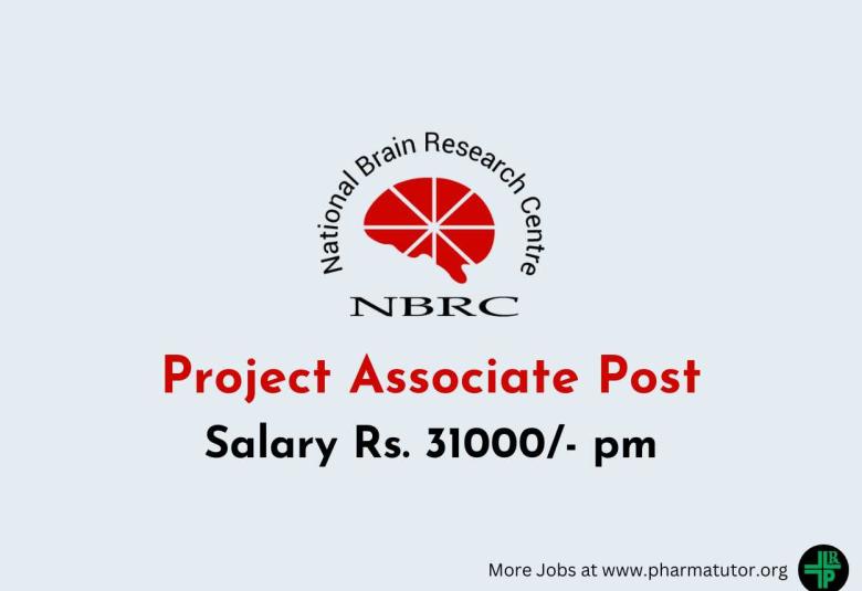 NBRC invites applications to the post of Project Associate