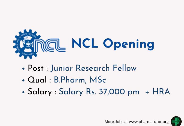 National Chemical Laboratory looking for B.Pharm, MSc candidates
