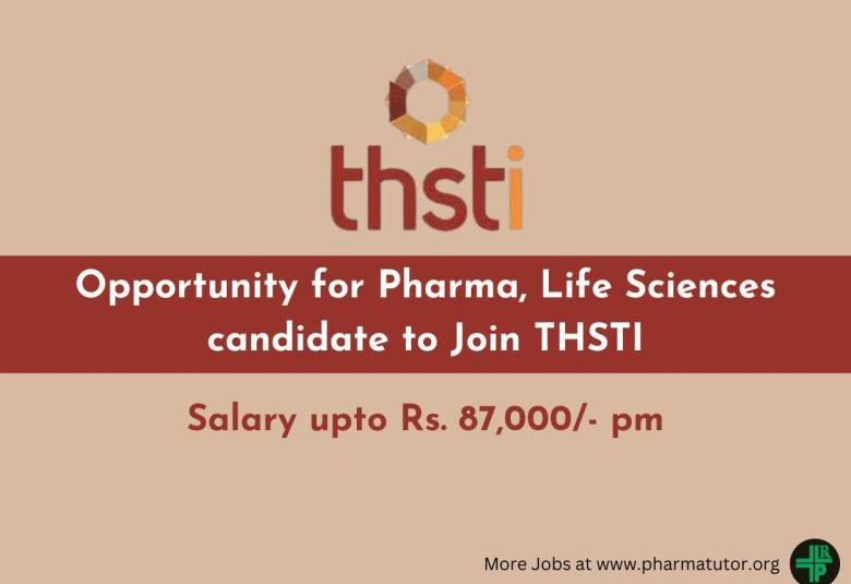 Opportunity for Pharma, Life Sciences candidate to Join THSTI