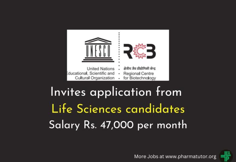 RCB Invites application from Life Sciences candidates
