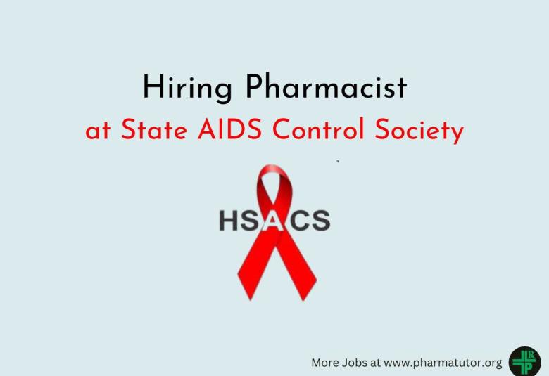 State AIDS Control Society Hiring Pharmacist