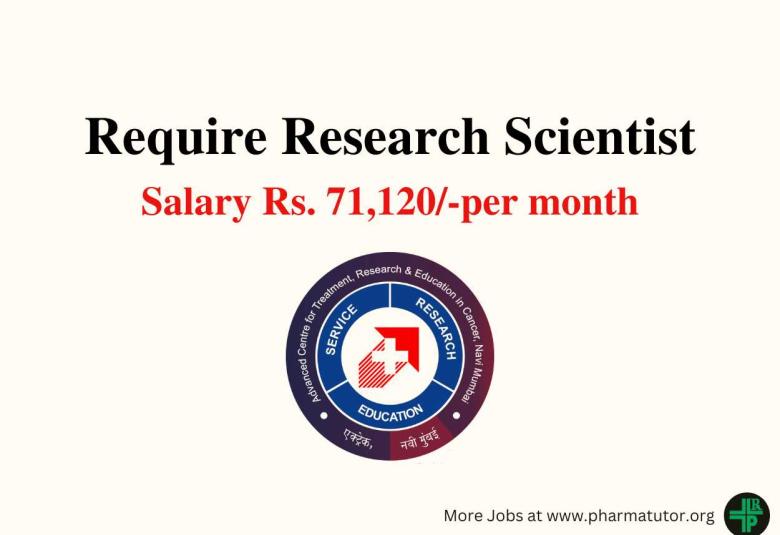 ACTREC Require Research Scientist