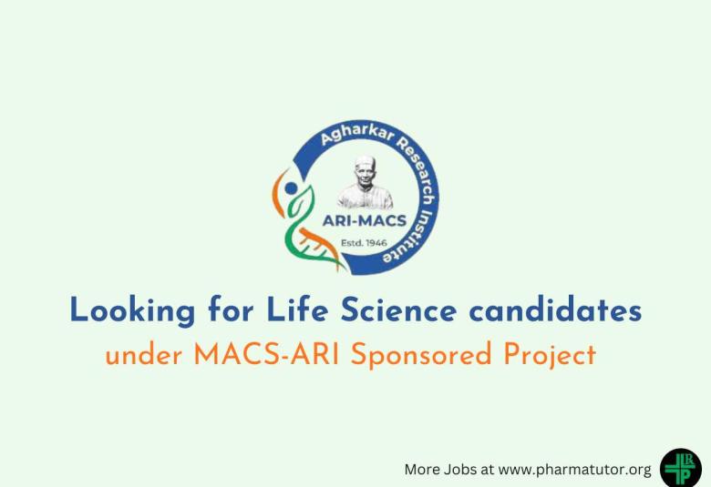 Agharkar Research Institute looking for Life Science candidates