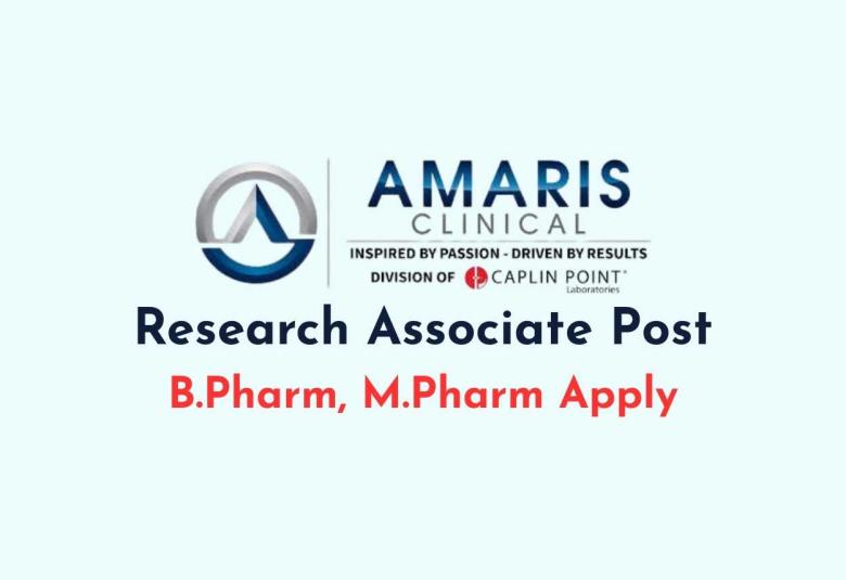 Amaris Clinical looking for Research Associate