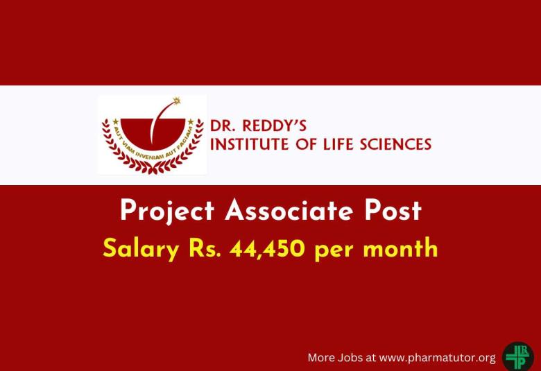 Applications are invited for Project Associate at DRILS