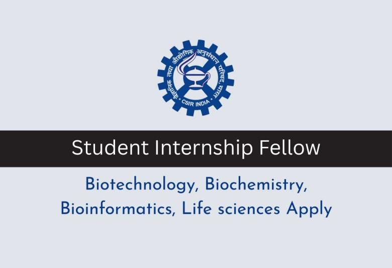 Applications are invited for Student Internship Fellow at CSIR-IIIM