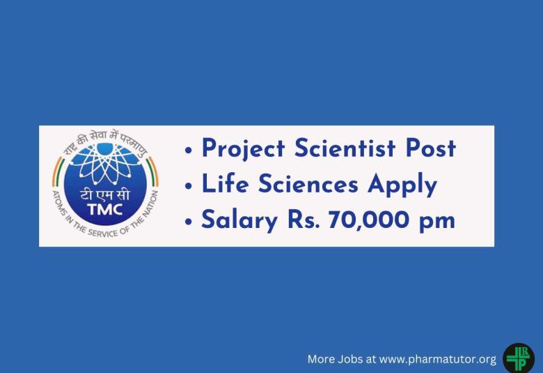 Career for Life Sciences candidates as Project Scientist at TMC