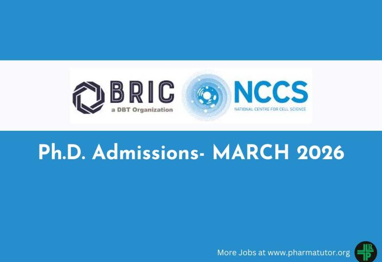 NCCS invites applications for admissions to the Ph.D. program of March, 2026