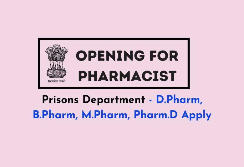 Opening for Pharmacist at Prisons Department