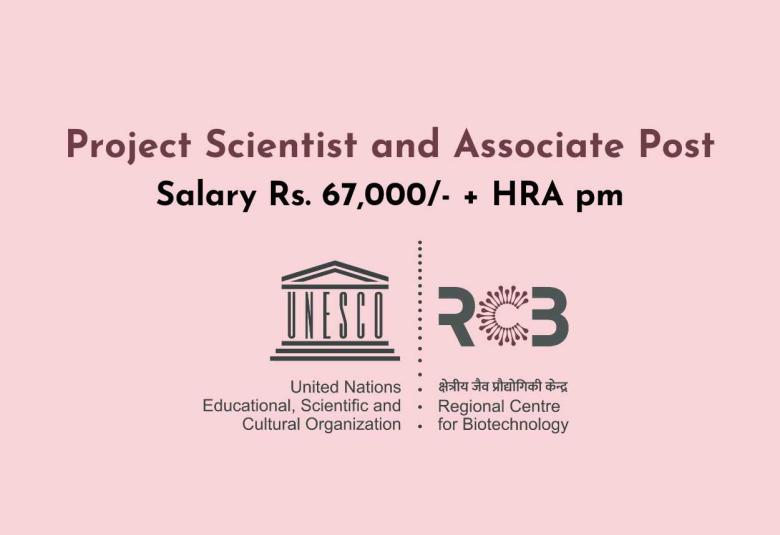RCB invites applications for post of Project Scientist and Associate
