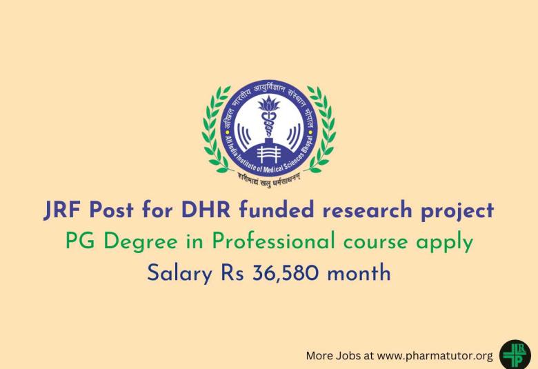 Advertisement for PG Degree in Professional course at AIIMS