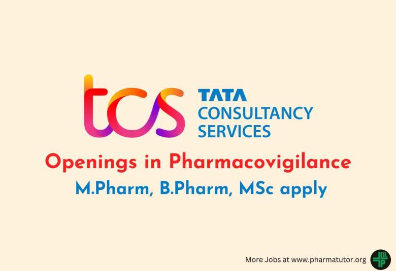 Openings in Pharmacovigilance at TCS