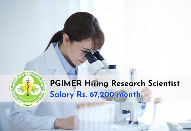 Opportunity for Research Scientist at PGIMER