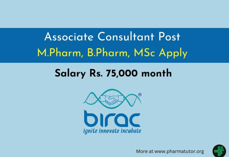Opportunity to join BIRAC as Associate Consultant