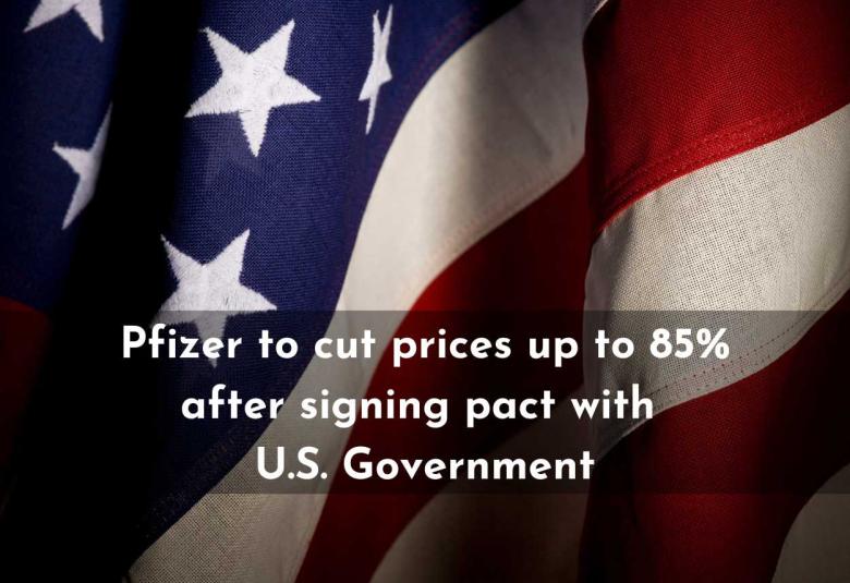 Pfizer to cut prices up to 85% after signing pact with U.S. Government