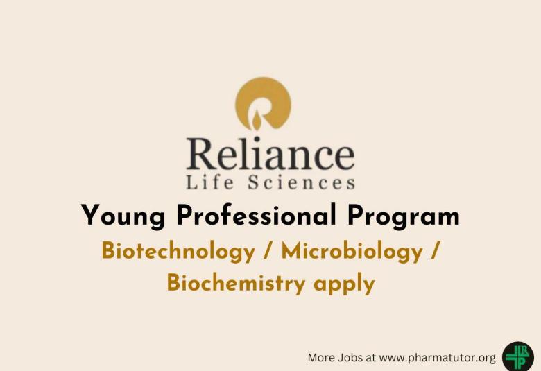 Young Professional Program at Reliance Life Sciences
