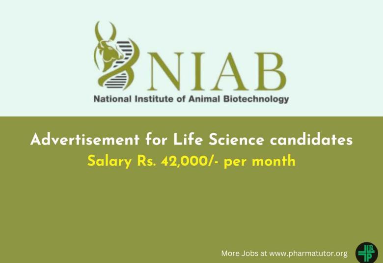 Advertisement for Life Science candidates at NIAB