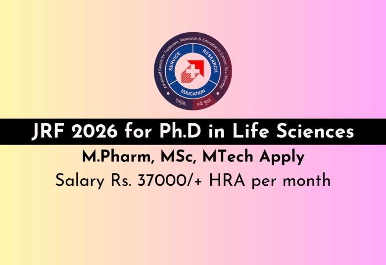 Online examination and the award of JRF 2026 for Ph.D in Life Sciences at TMC-ACTREC