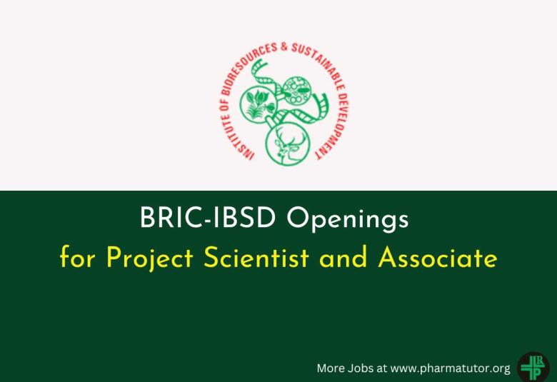 Applications are invited for post of Project Scientist and Associate at BRIC-IBSD