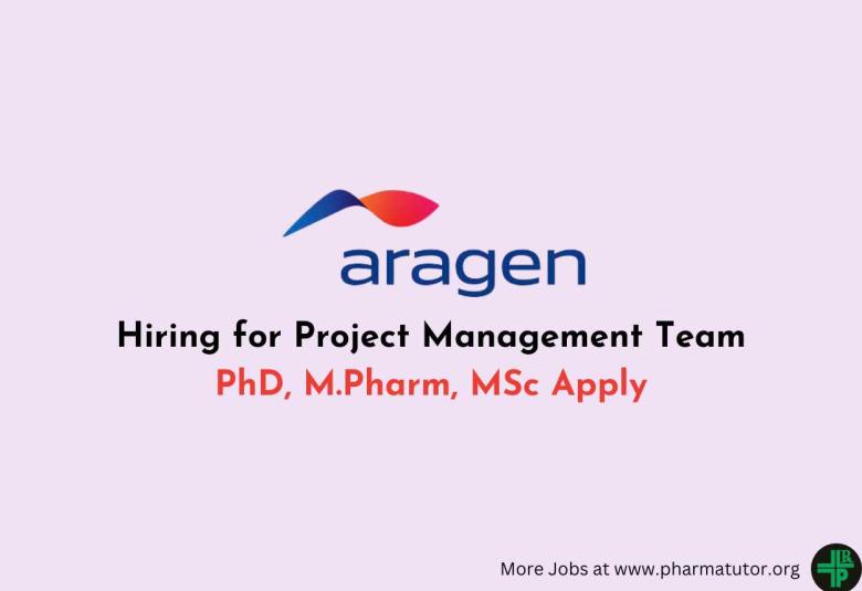Aragen Hiring for Project Management Team