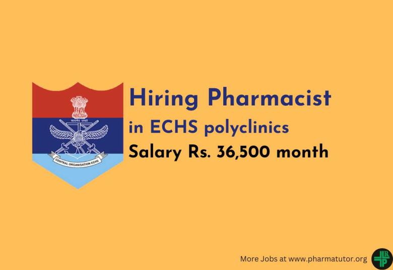 Hiring Pharmacist in ECHS polyclinics Bilaspur