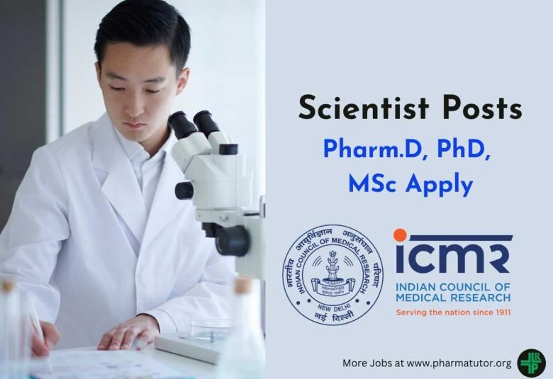 ICMR invites online applications for post of Scientist
