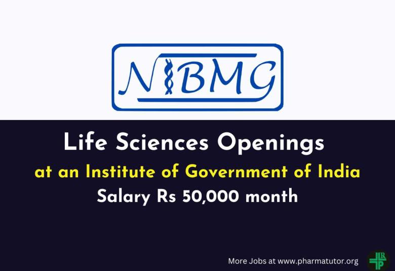 Life Sciences Openings at NIBMG
