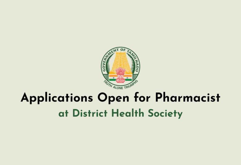 Applications are invited for Pharmacist at District Health Society