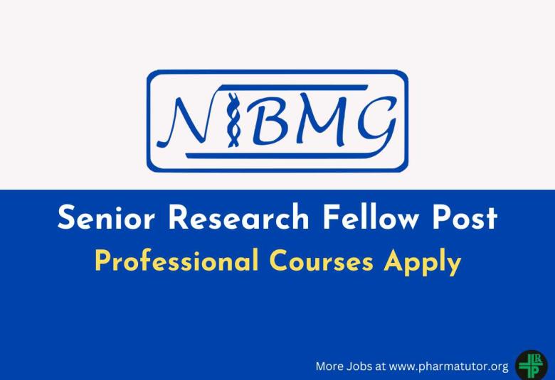 Applications are invited for the post of Senior Research Fellow at NIBMG