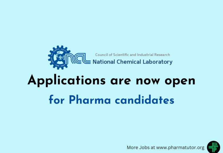 Applications are now open for Pharma candidates at NCL