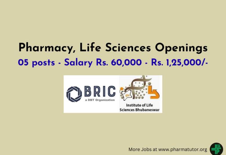 Applications Open for Pharmacy, Life Sciences candidates at an autonomous institute ILS