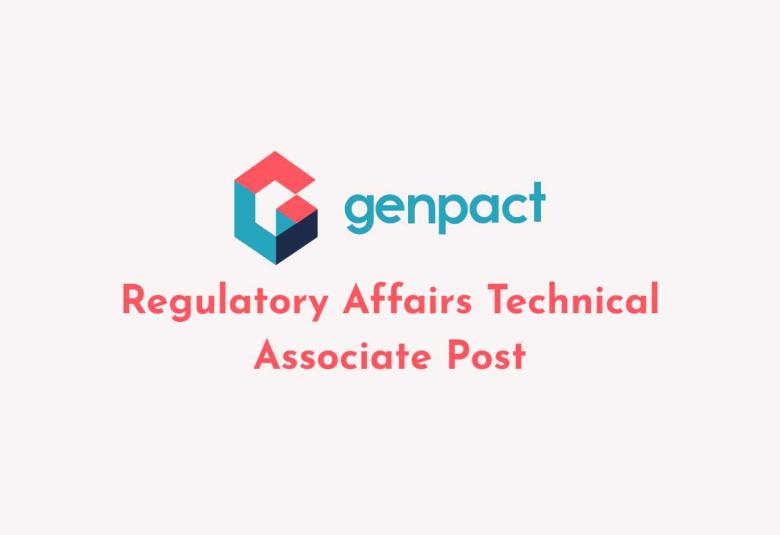 Apply Online for Regulatory Affairs Technical Associate at Genpact