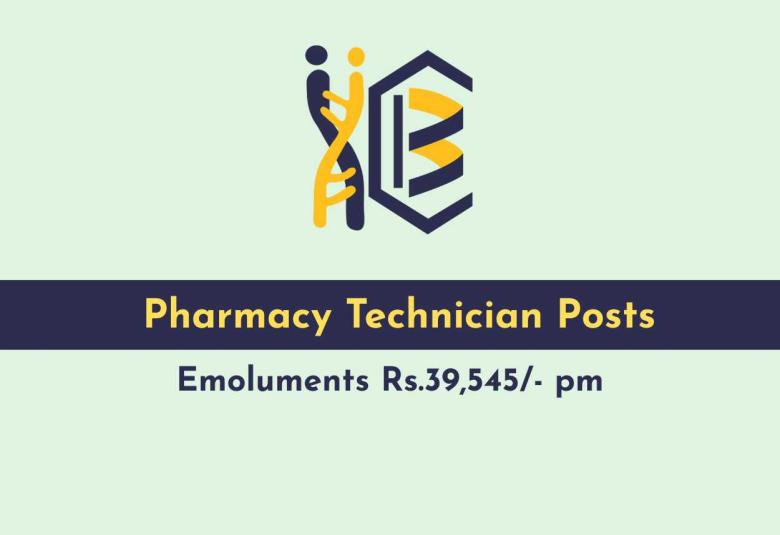 Apply Online for the post of Pharmacy Technician at IICT