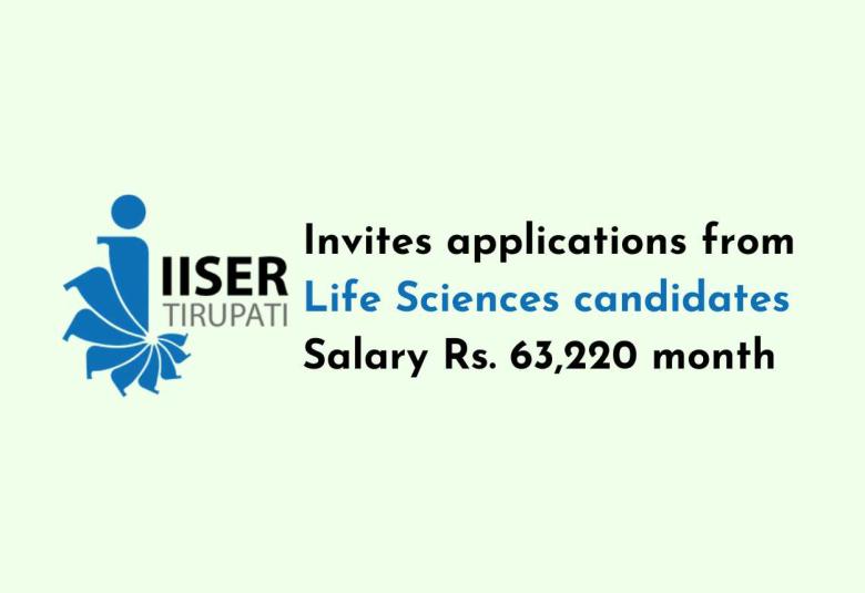 Invites applications from Life Sciences candidates at IISER