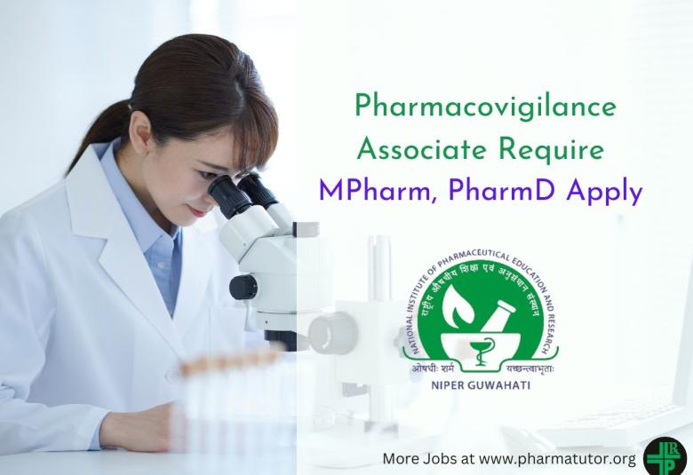 NIPER Require Jr. Pharmacovigilance Associate
