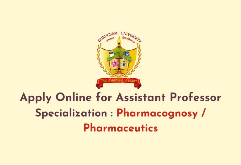 Online applications are invited for the posts of Assistant Professors at Gurugram University