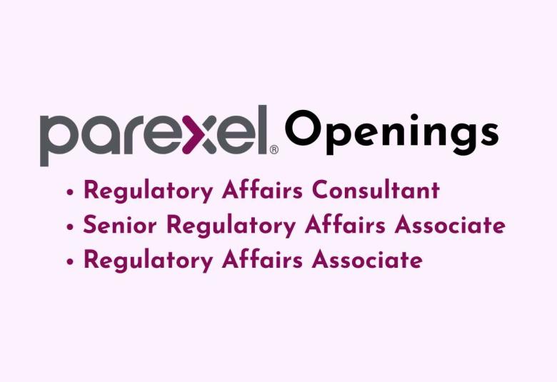 Openings in Regulatory Affairs at PAREXEL