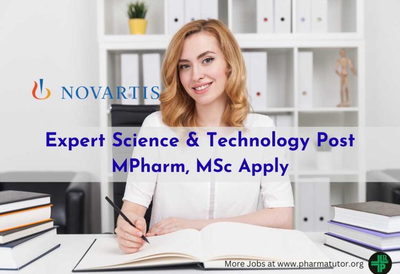 Work as Expert Science & Technology at Novartis 