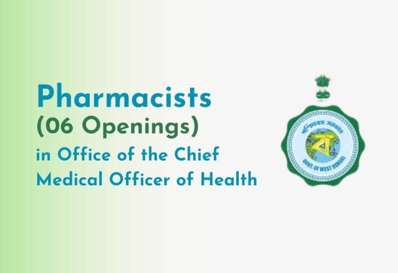 Openings for Pharmacists in Office of the Chief Medical Officer of Health - 06 Openings