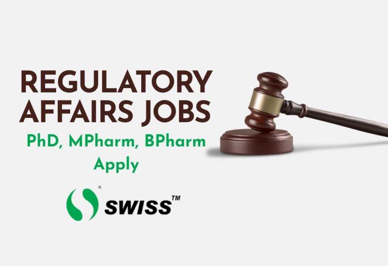 Regulatory Affairs Jobs at Swiss Parenterals