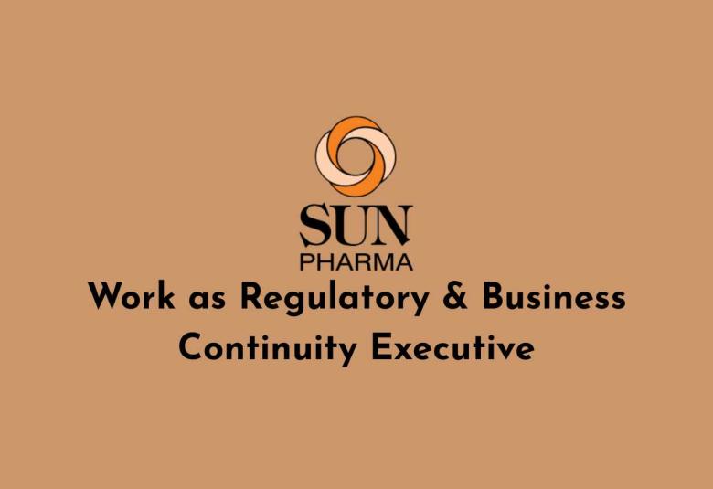 Regulatory & Business Continuity Executive opening in Sun Pharma