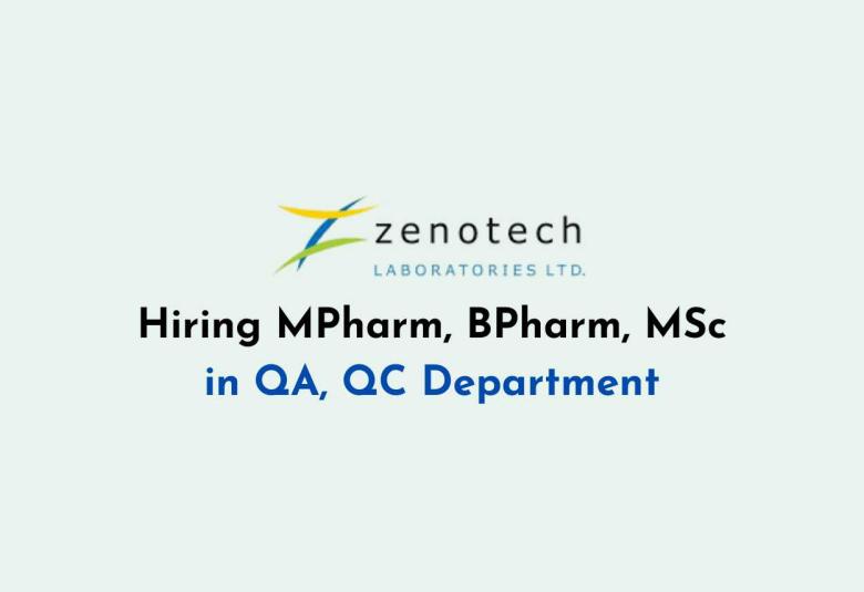 Zenotech Labs announces Quality Assurance & Quality Control roles