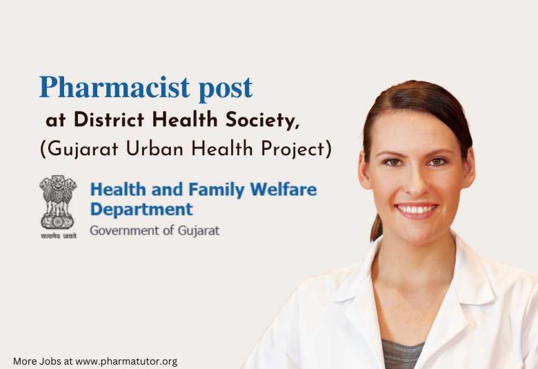 Applications are invited for the post of Pharmacist in District Health Society