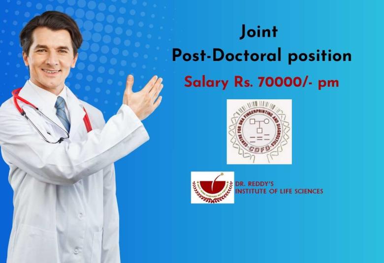 CDFD and DRILS invite applications for joint Post-Doctoral position